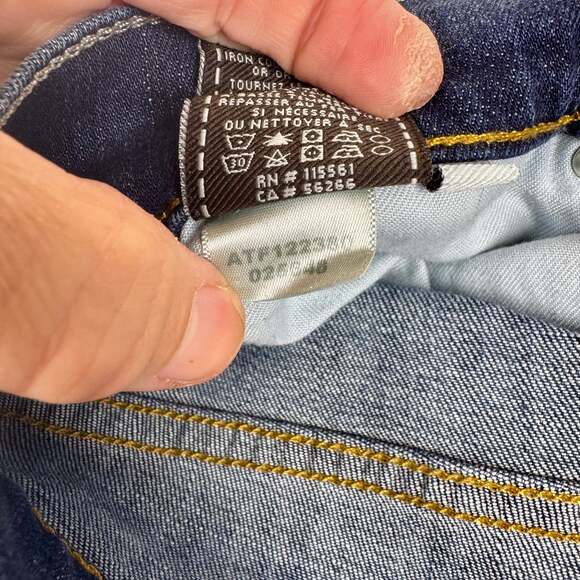 7 For All Mankind Men's Brett Blue Bootcut Jeans - Picture 9 of 9